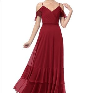 Burgundy Bridesmaid Dress